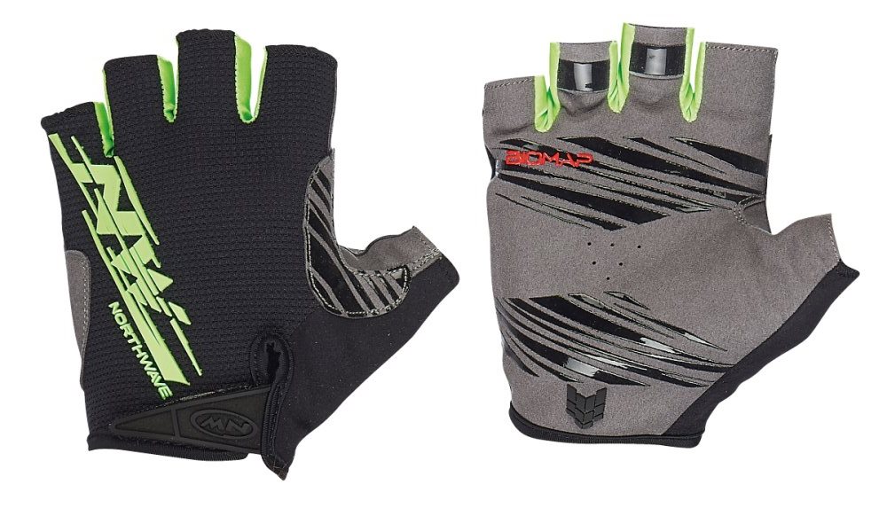 Велоперчатки NORTHWAVE C89162077 BLACK-GREEN FLU L